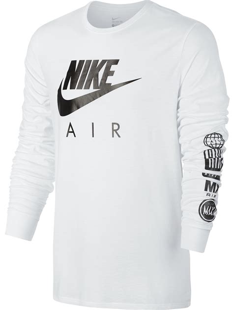 nike longshirt weiß|White Long Sleeve Shirts Clothing .